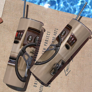 Pontoon - Personalized Skinny Tumbler - Gift for Pontoon Lovers - Tumbler Cup - GoDuckee