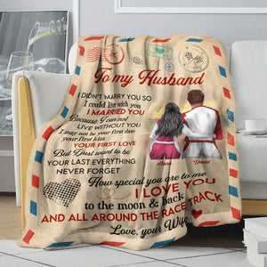 Personalized Racing Couple Blanket - How Special You Are To Me - Stamp Postage - Blanket - GoDuckee