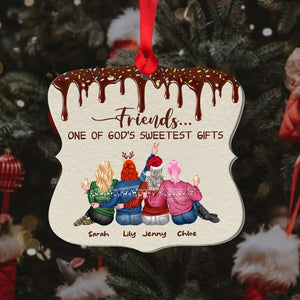 Friends - One Of God's Sweetest Gifts Personalized Custom Shape Ornament - Ornament - GoDuckee