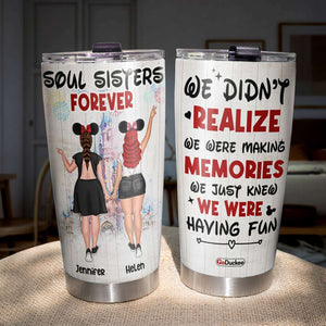 Friends Soul Sisters Forever, Personalized Tumbler, Gifts for Friends, Besties, BFFs - Tumbler Cup - GoDuckee