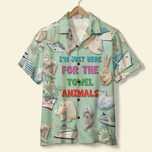 Cruising Hawaiian Shirt - Just Here For The Towel Animals - Hawaiian Shirts - GoDuckee