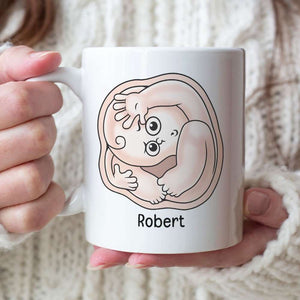 Mom Thanks For Carrying Me For 9 Months, Personalized Coffee Mug, Thanks You Mom Coffee Mug, Mother's Day, Birthday Gift For Mom - Coffee Mug - GoDuckee