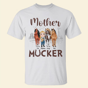 Mother Mucker Personalized Horse Shirt, Gift For Horse Lovers - Shirts - GoDuckee