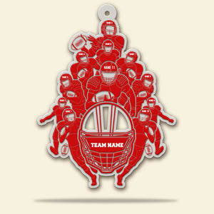 American Football Team Personalized Christmas Ornament - Ornament - GoDuckee