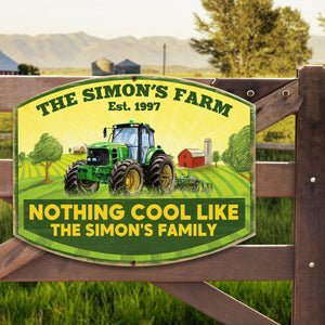 Farm Trucker Nothing Cool Like - Personalized Metal Sign - Metal Wall Art - GoDuckee