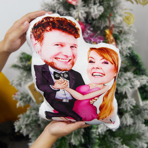 Custom Face Pillow, Love Family, Couple Dance Together Stay Together - Pillow - GoDuckee