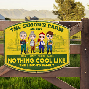 Farm Nothing Cool Like - Personalized Metal Sign - Metal Wall Art - GoDuckee