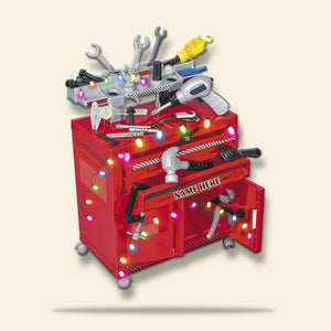 Racing Repair Tools Personalized Christmas Flat Ornament - Gift For Car Racers - Ornament - GoDuckee