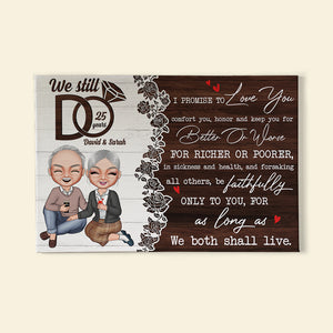 I Promise To Love You Personalized Canvas Print, Couple Gift - Poster & Canvas - GoDuckee