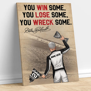 Personalized Racer Poster - You Win Some You Lose Some You Wreck Some Car - Poster & Canvas - GoDuckee