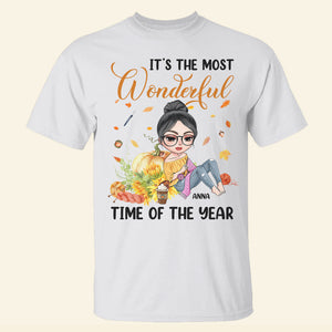 Autumn Girl Crochets - Personalized Fall Season Shirts For The Most Wonderful Time - Shirts - GoDuckee