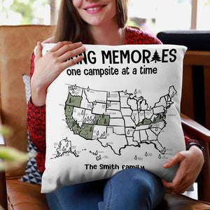 Personalized Camping Pillow - Making Memories - Pillow - GoDuckee