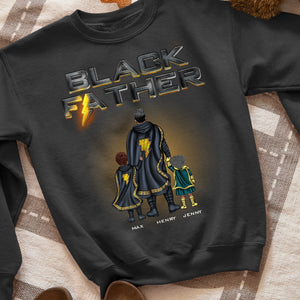 Black Father Personalized Shirt, Gift For Family - Shirts - GoDuckee