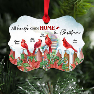 All hearts come home for Christmas Personalized Medallion Acrylic Ornament - Ornament - GoDuckee