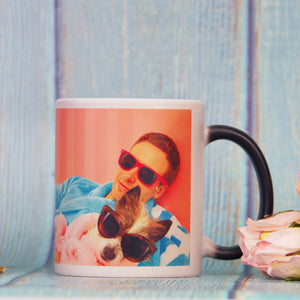 Custom Photo Magic Mug, Gift For Dog Lovers, Dog Dad, Dog Mom - Magic Mug - GoDuckee