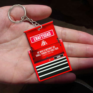 Craftsdad Lubrications 3:16 - Personalized Flat Car Ornament And Keychain - Ornament - GoDuckee