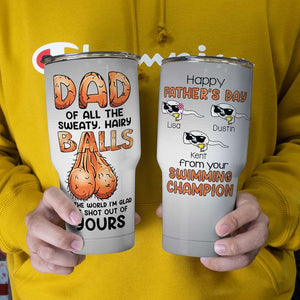 Dad Of Sperm Kids - Personalized Father's Day Tumbler Cup FFG2705 - Tumbler Cup - GoDuckee