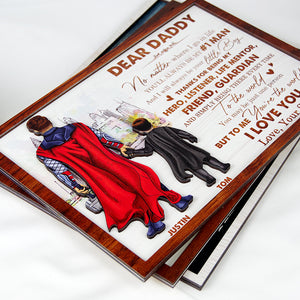 Dad To Me You Are The World, Layered Wood Sign Stand, Gifts for Dads - Wood Sign - GoDuckee