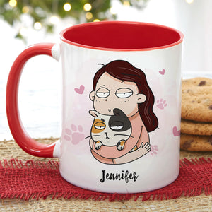 She Believed She Could, Gift For Cat Lover, Personalized Mug, Cat Mom Mug, Anniversary Gift - Coffee Mug - GoDuckee