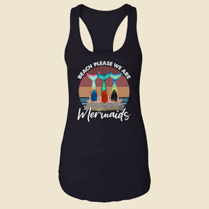 Beach Please We Are Mermaids Personalized Mermaid Shirts, Gift For Girls - Shirts - GoDuckee
