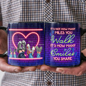 It's Not How Many Walk Personalized Black Mug, Gift For Family - Coffee Mug - GoDuckee