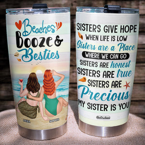 My Sister Is You Personalized Sisters Tumbler Cup, Gift For Sisters, Besties - Tumbler Cup - GoDuckee