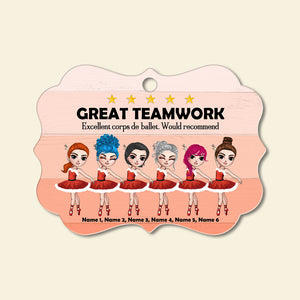 Ballet Great Teamwork Excellent Corps de Ballet Personalized Ornament - Ornament - GoDuckee
