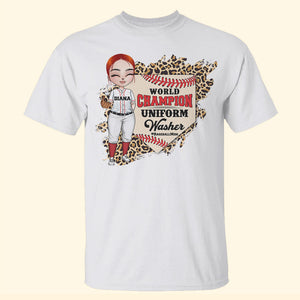Baseball World Champion Uniform Washer Personalized Shirt Gift For Her Mother's Day - Shirts - GoDuckee