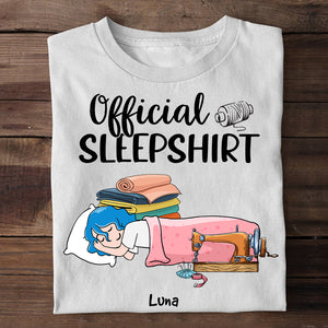 Sewing Girl Official Sleepshirt - Personalized Shirts - Shirts - GoDuckee