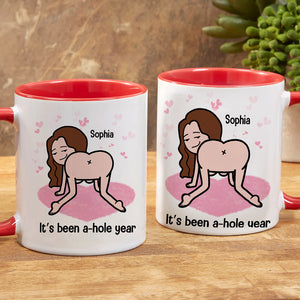 It's Been A-Hole Year Personalized Mug, Gift For Couple, Couple Anniversary Gift, Funny Couple Mug - Coffee Mug - GoDuckee