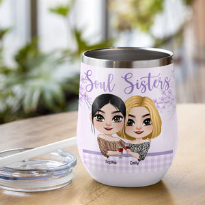 Thank You For Being My Ride Or Die, Personalized Wine Tumbler, Gift For Bestie - Wine Tumbler - GoDuckee