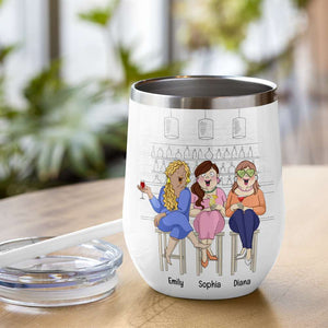 You Anh I Are Not Just Colleagues, Best Girl Drinking Bar Wine Tumbler - Wine Tumbler - GoDuckee