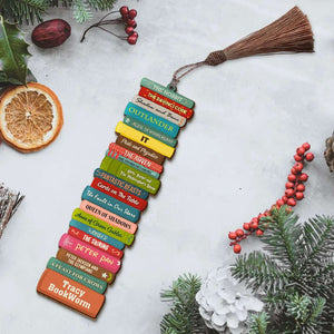 Personalized Book Titles Bookmark - Custom Book Titles - Book Collection - Bookmarks - GoDuckee