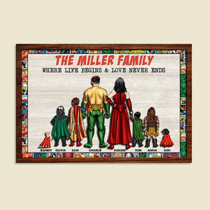 Personalized Family Wood Sign 07NALH150223TM - Wood Sign - GoDuckee