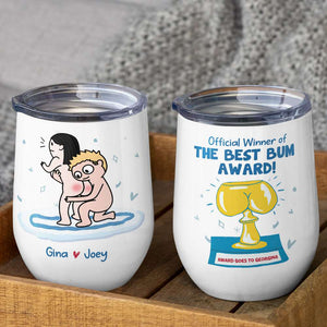Official Winner Of The Best Bum Award, Gift For Couple, Personalized Mug, Butt Mug, Anniversary Mug - Coffee Mug - GoDuckee