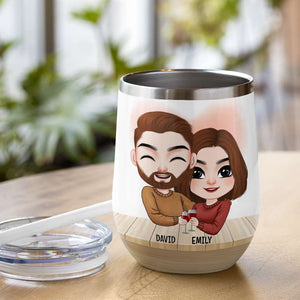 Trophy Husband Like A Regular Husband Only Hotter Personalized Wine Tumbler - Wine Tumbler - GoDuckee