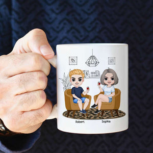 My Favorite Child Gave Me This Mug, Personalized Coffee Mug, Relaxing With Mom, Coffee Mug, Mother's Day Gift, Birthday Gift For Mom - Coffee Mug - GoDuckee
