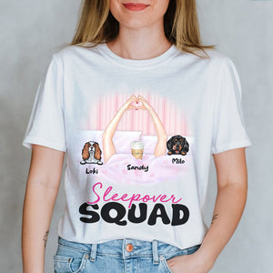 Nap Time Is My Happy Hour, Personalized Nap Queen & Dog Shirt, Gift For Dog Lovers - Shirts - GoDuckee