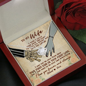 Couple I Wish I Could - Personalized Love Knot Necklace - Jewelry - GoDuckee