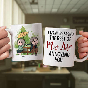 I Love You Even More Than You Annoy Me, Personalized Funny Couple White Mug - Coffee Mug - GoDuckee