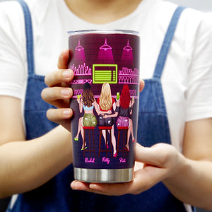 Here's To Another Year Of Bonding Over Alcohol Personalized Friends Tumbler Cup Gift For Friends - Tumbler Cup - GoDuckee