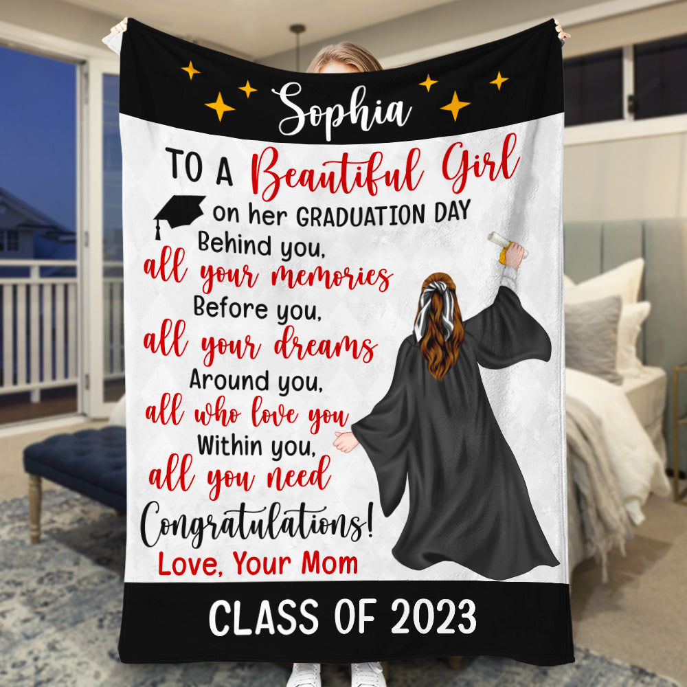 Graduation Day Behind You, Graduation Blanket - Blanket - GoDuckee