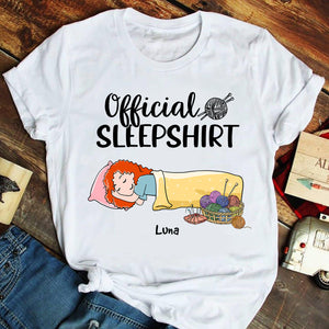 Knitting Girl Official Sleepshirt - Personalized Shirts - Shirts - GoDuckee