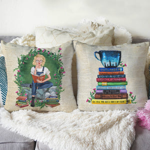 Outlander Book Collection, Personalized Girl Reading Book Pillow, Gift for Fans - Pillow - GoDuckee
