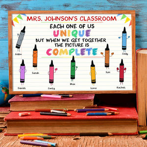 Teacher Each One Of Us Unique - Personalized Canvas Print - Poster & Canvas - GoDuckee