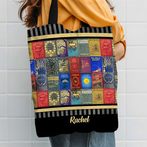 Book Lover - Personalized Tote Bag - Tote Bag - GoDuckee