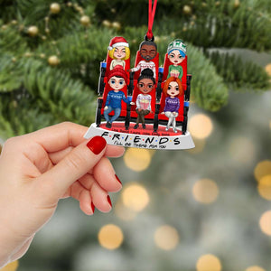 Movie Friends I'll be There For You, Personalized Acrylic Ornament - Ornament - GoDuckee