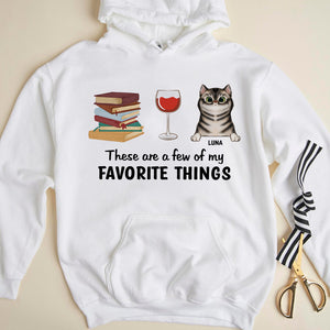 These Are A Few Of My Favorite Things Personalized Cat Hobby Shirt Gift For Cat Lovers - Shirts - GoDuckee