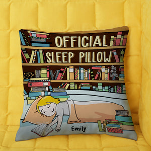 Book Girl Official Sleep Pillow - Personalized Pillow - Pillow - GoDuckee