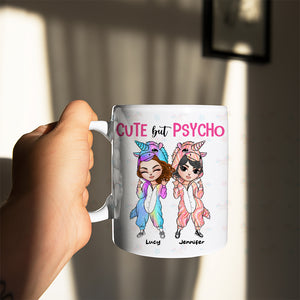 Sweet As Sugar Hard As Ice Hurt My Besties Once I'll Kill You Twice, Unicorn Mug Christmas Gift For Besties - Coffee Mug - GoDuckee